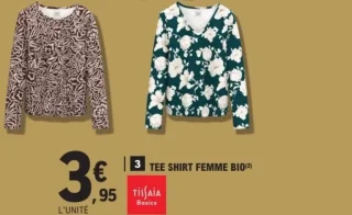 Tee shirt femme bio Tissaia Basics
