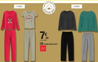 Pyjama Adulte Bio Tissaia Basics