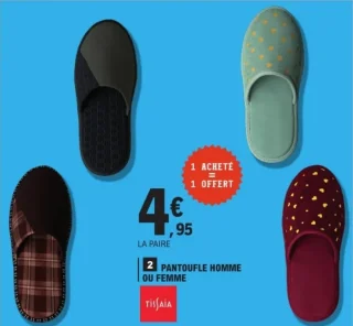 Pantoufle homme ou femme Tissaia