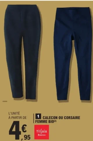 Calecon ou Corsaire Femme Bio Tissaia Basics