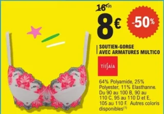 Soutien-gorge avec armatures multico Tissaia