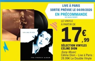Sélection Vinyles Céline Dion - Live à Paris / The French Album