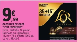 Capsules de café L'Or Espresso