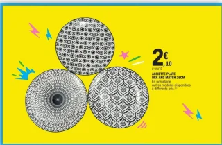 Assiette plate Mix and Match 26cm