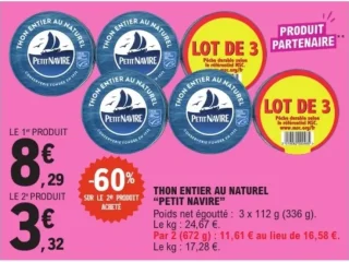 Thon entier au naturel Petit Navire