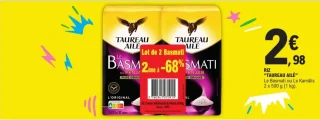 Riz Taureau Ailé Le Basmati ou Le Kamâlis