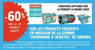 Gamme "Gourmand & Végétal" de Andros