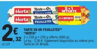 Herta Tarte en Or Feuilletée
