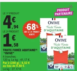 Truite Fumée d'Aquitaine "Ovive"