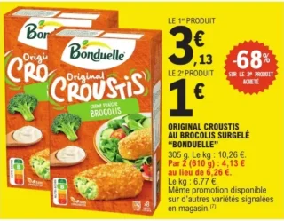 Original Croustis au brocolis surgelé "Bonduelle"