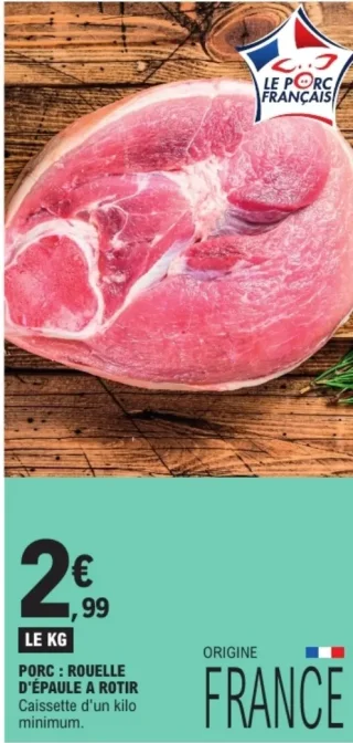 Porc : Rouelle d'épaule à rôtir