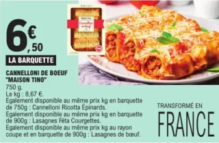 Cannelloni de boeuf "Maison Tino"