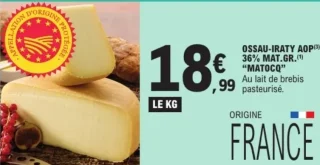 Ossau-Iraty AOP 36% mat. gr. Matocq