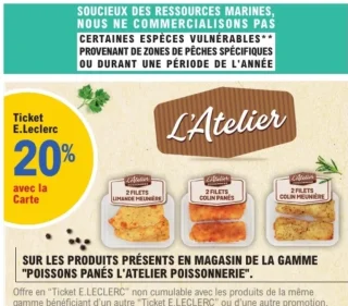 Poissons panés L'Atelier Poissonnerie