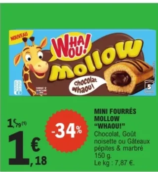 Mini fourrés Mollow Whaou!