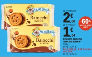 Biscuits Baiocchi Mulino Bianco