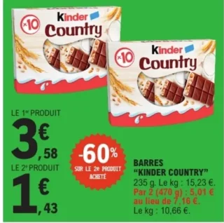 Barres Kinder Country