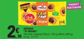 Gâteaux Tam Tam L'Original St Michel