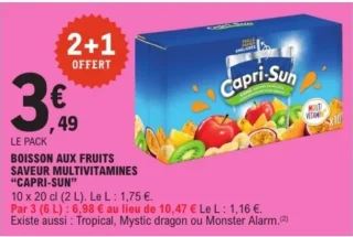 Boisson aux fruits saveur multivitamines Capri-Sun