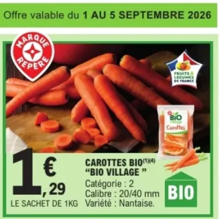 Carottes Bio Bio Village