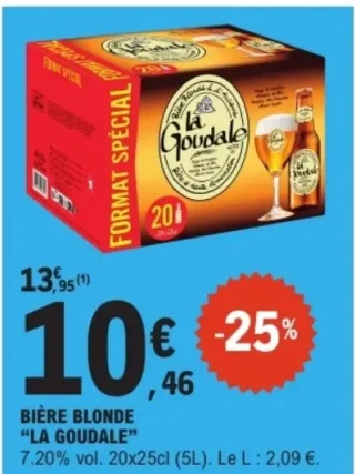 Bière blonde La Goudale