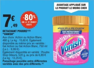 Vanish Oxi Action Détachant Poudre