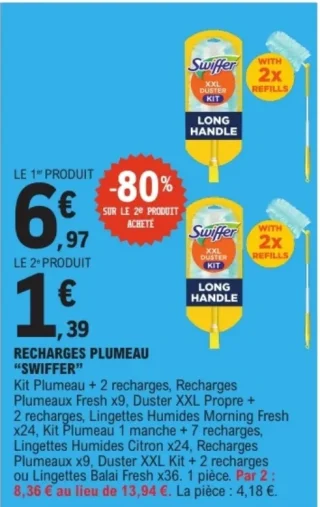 RECHARGES PLUMEAU "SWIFFER"
