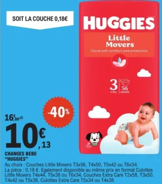Couches Bébé Huggies Little Movers