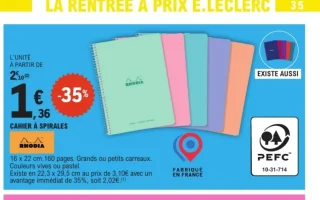 Cahier à spirales Rhodia