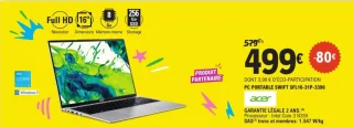 PC PORTABLE SWIFT SFL16-31P-3396 Acer