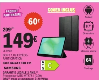 PACK GALAXY TAB A11 SAMSUNG
