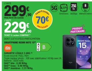 Smartphone Redmi Note 15 Xiaomi