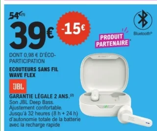 Écouteurs sans fil Wave Flex JBL