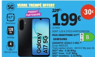 Pack Smartphone A17 Samsung