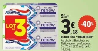 Dentifrice "Aquafresh"