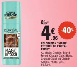 Coloration "Magic Retouch de L'Oréal Paris"