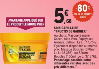Soin capillaire "Fructis de Garnier"