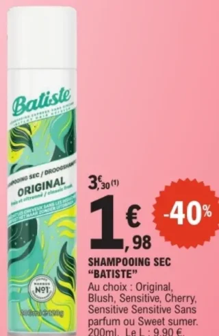 Shampooing sec "Batiste"
