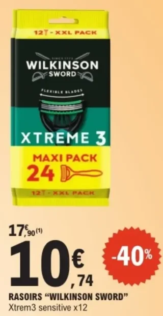 Rasoirs Wilkinson Sword Xtreme 3