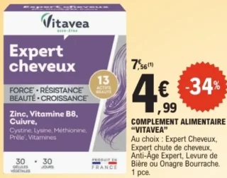 Complément Alimentaire Vitavea Expert cheveux
