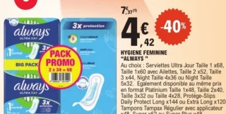 Hygiene feminine "Always"
