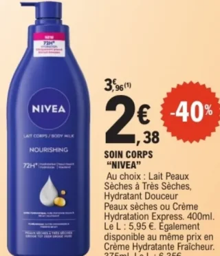 Soin corps "Nivea"