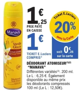 DÉODORANT ATOMISEUR "MANAVA"