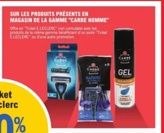 Produits de la gamme "Carre Homme"