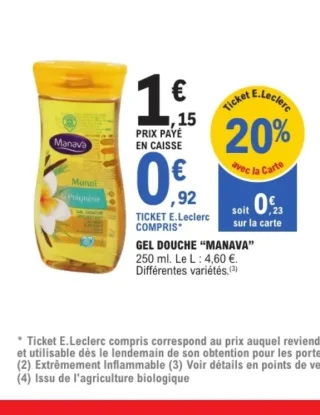 Gel douche "Manava"