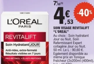Soin Visage Revitalift L'Oréal