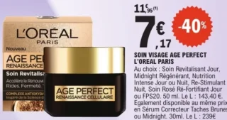 Soin Visage Age Perfect L'Oréal Paris