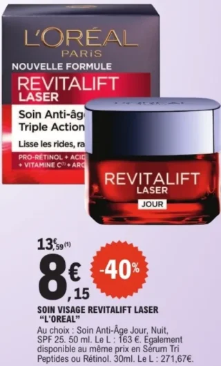 Soin Visage Revitalift Laser L'Oreal