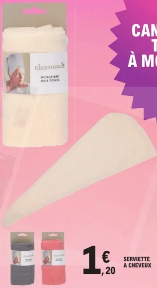 Eleganza Serviette à cheveux