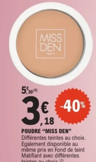 POUDRE "MISS DEN"